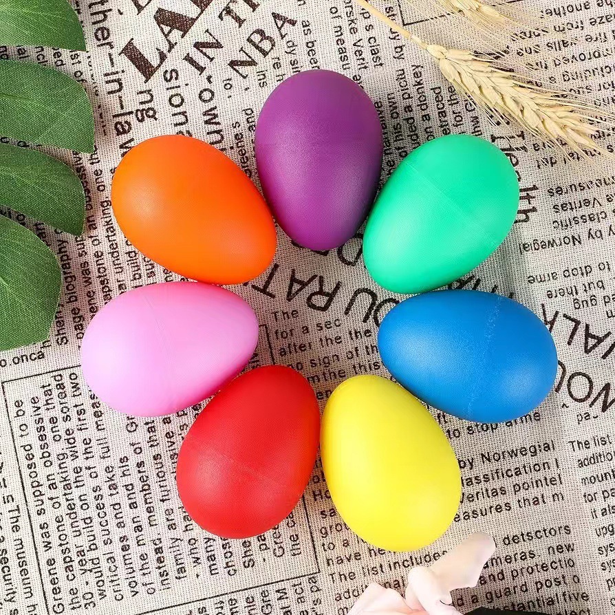 Musical Instrument Game - 2Pcs Plastic Egg Shakers Percussion Musical