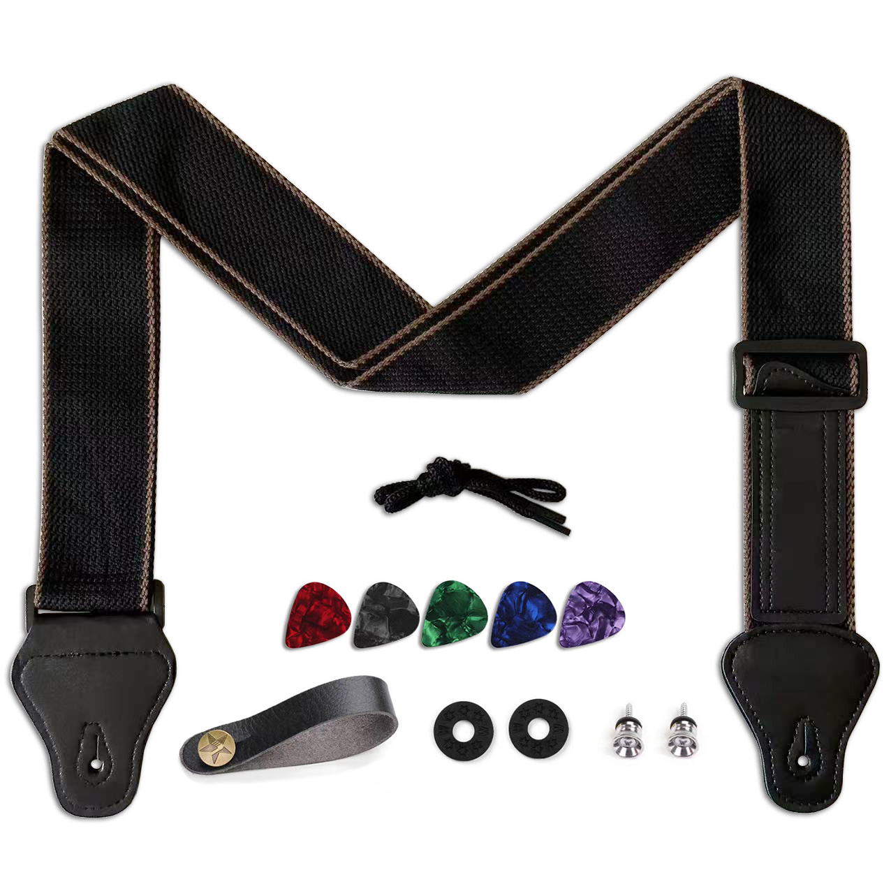 Acoustic Guitar Dreadnought - 11Pcs Guitar Strap for Acoustic /