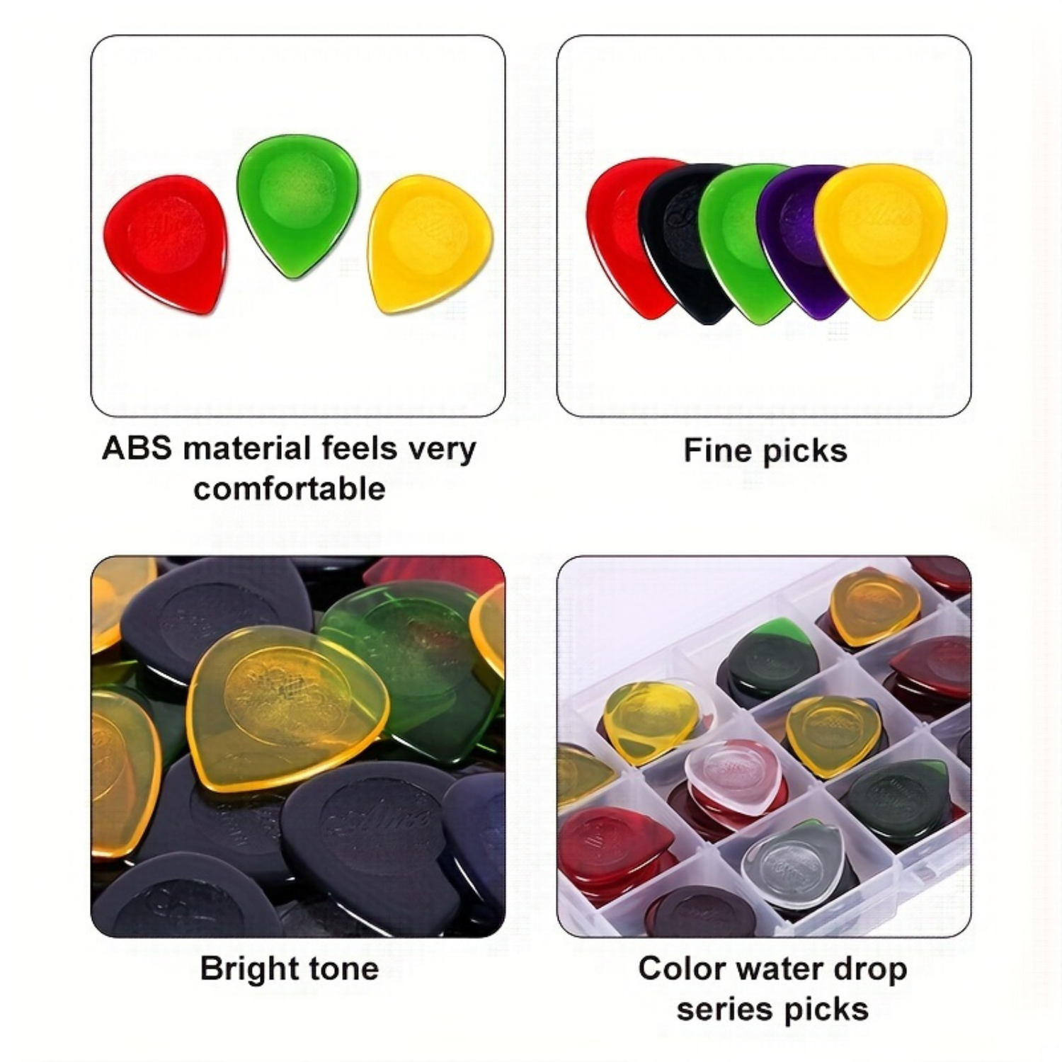 15pcs color guitar pick 1mm/2m - Acoustic Guitar Dreadnought avis et prix