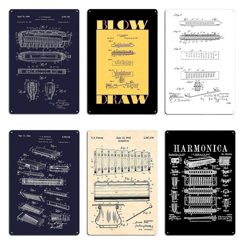 Hohner Harmonica Patent Player - Musical Instrument Sign avis et prix