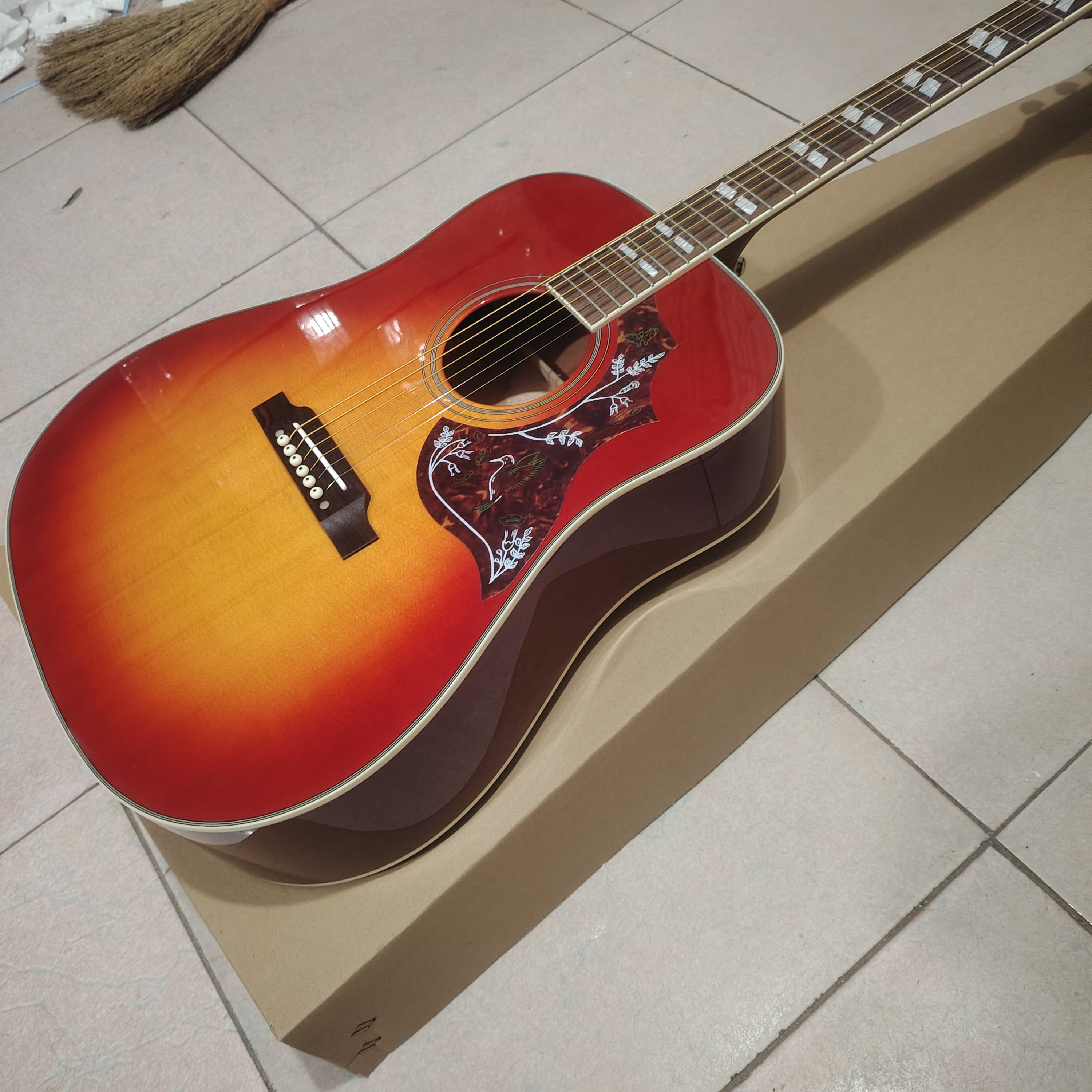 Hummingbird Style Acoustic Gui - Acoustic Guitar Dreadnought avis et prix
