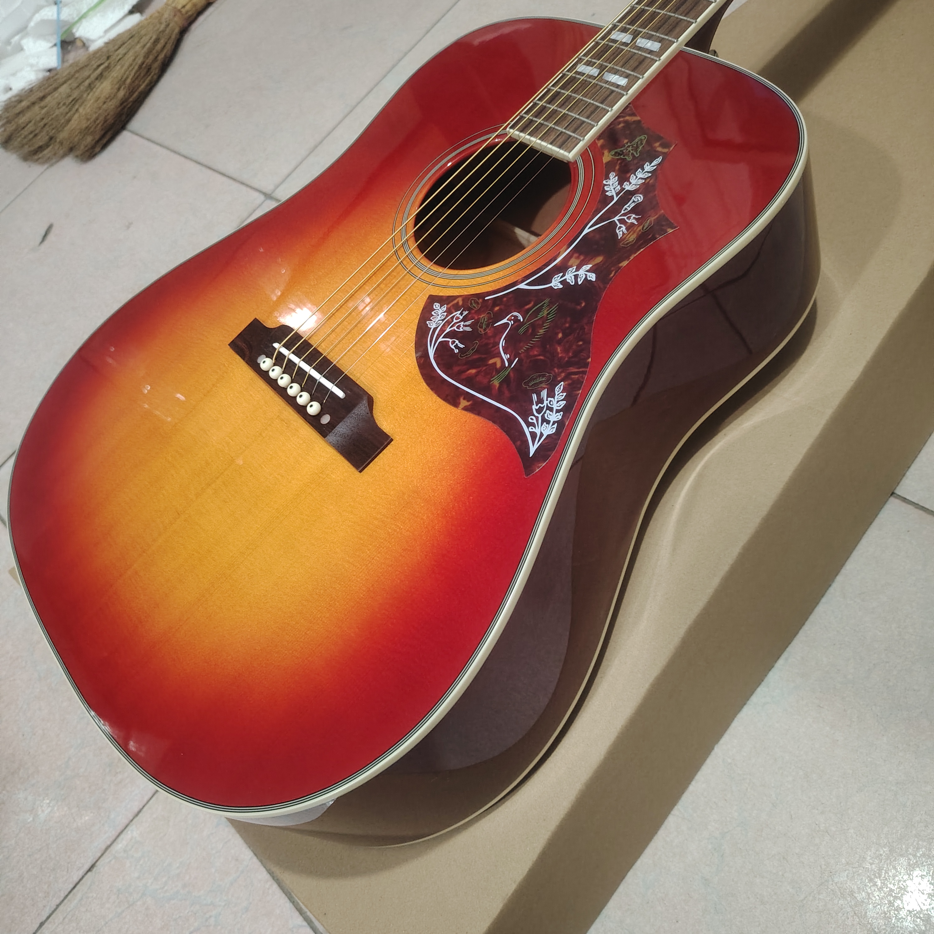 Hummingbird Style Acoustic Gui - Acoustic Guitar Dreadnought avis et prix