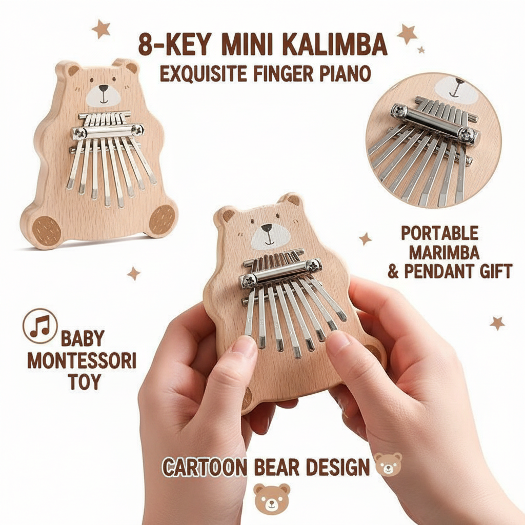 8 Key Mini Kalimba Portable Th - Musical Instrument Piano avis et prix