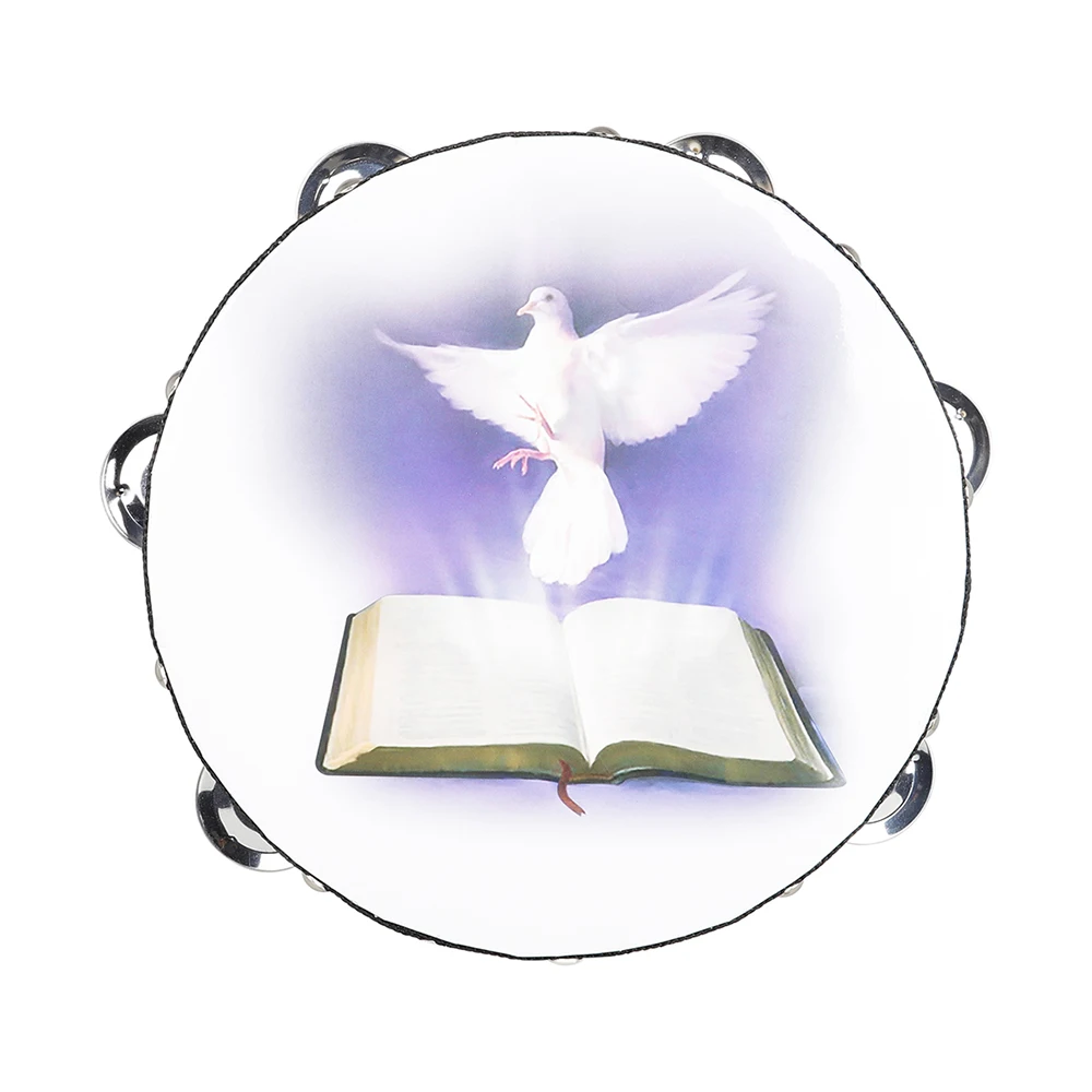 8 Inch Tambourine Peace Pigeon - Musical Instrument Game avis et prix