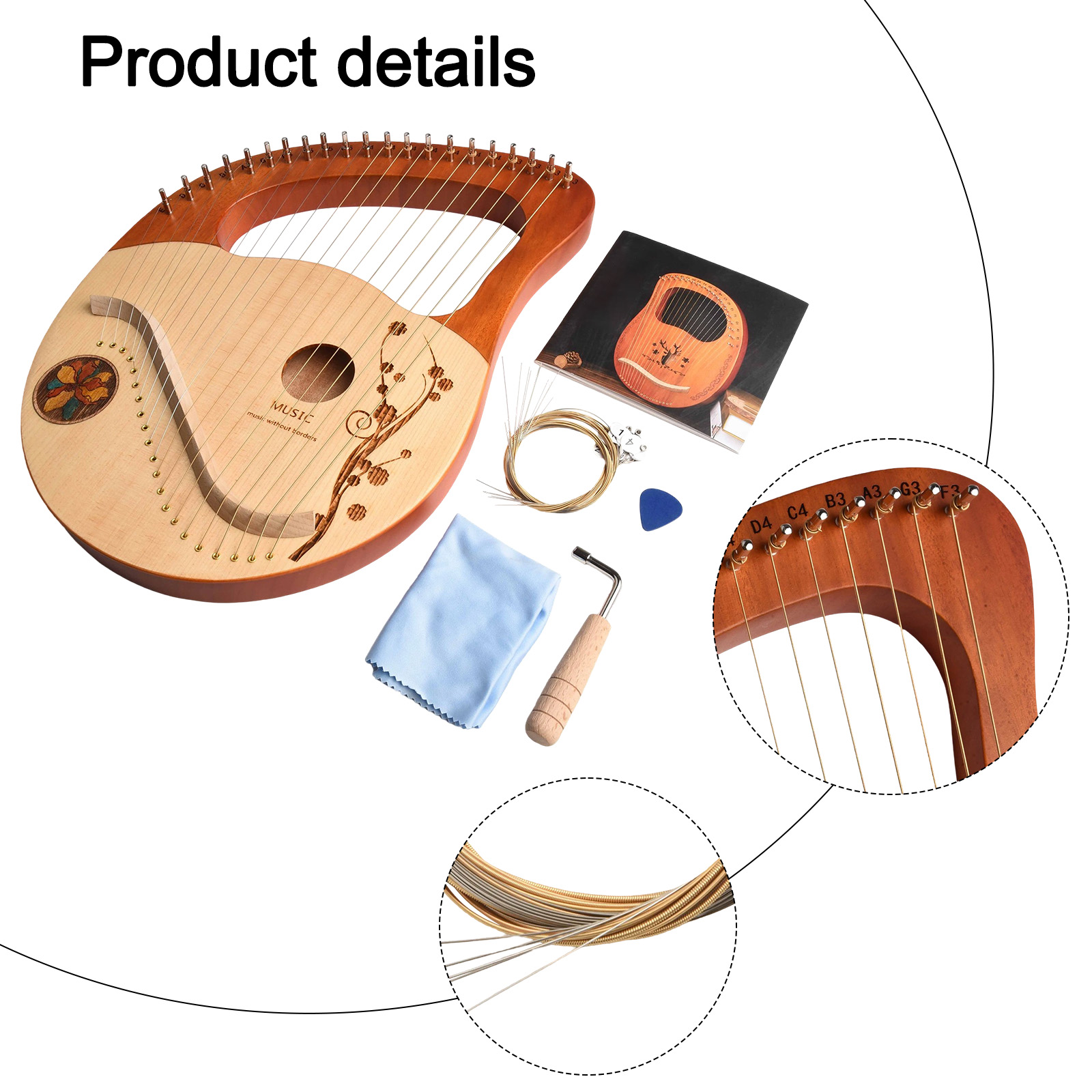 Music Instrument Lyre Lyre Lyr - Musical Instrument Brands avis et prix