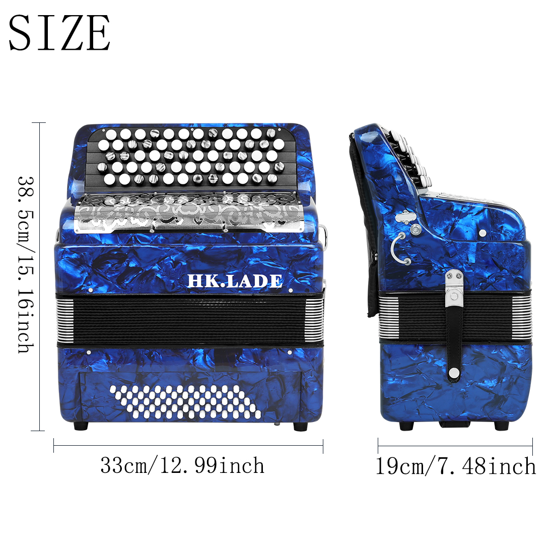 HK·LADE AH-240 62 Key 60 Bass  - Musical Instrument Reed avis et prix