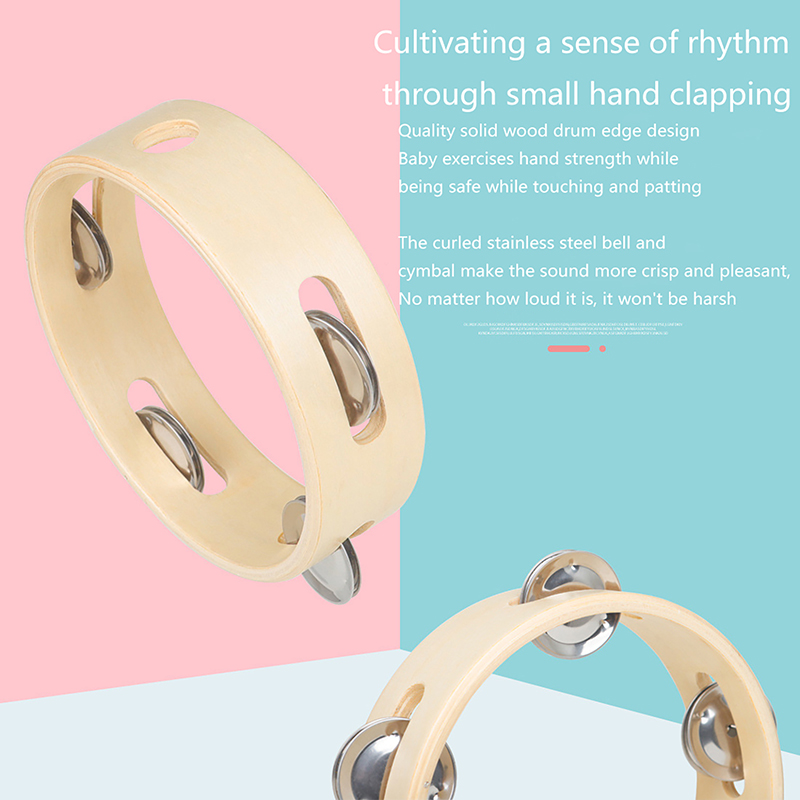 6 Inch Handbell Tambourine Met - Musical Instrument Game avis et prix