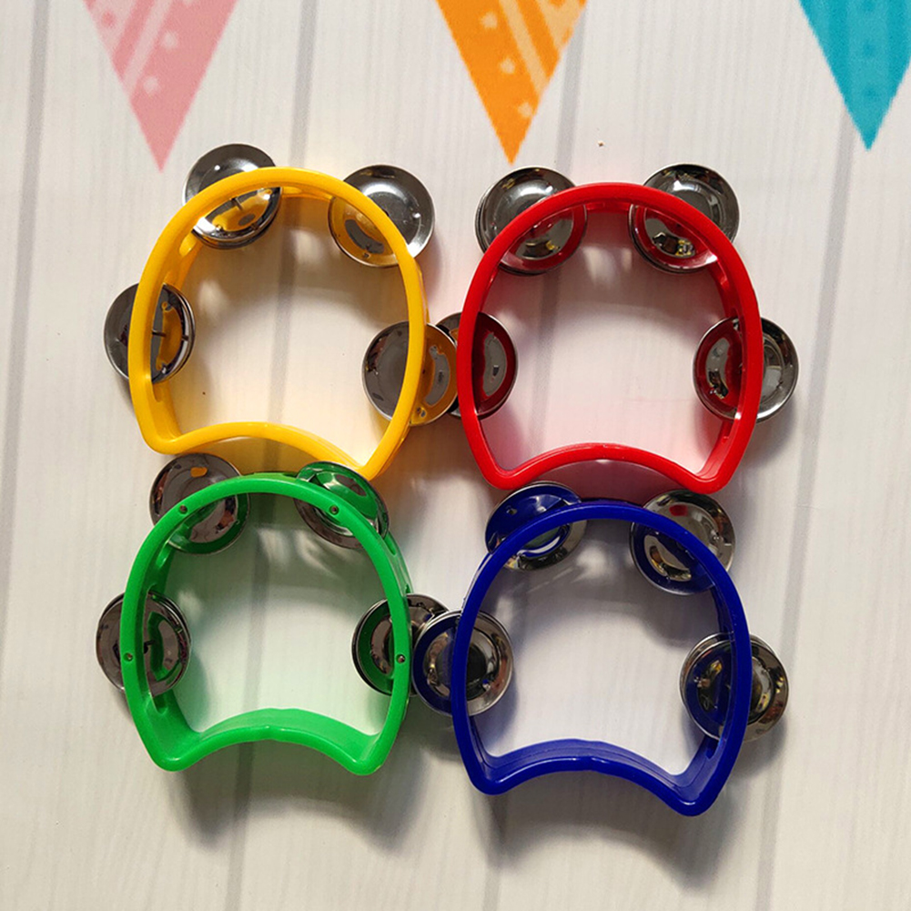 4pcs Tambourine Jingles Rattle - Musical Instrument Game avis et prix
