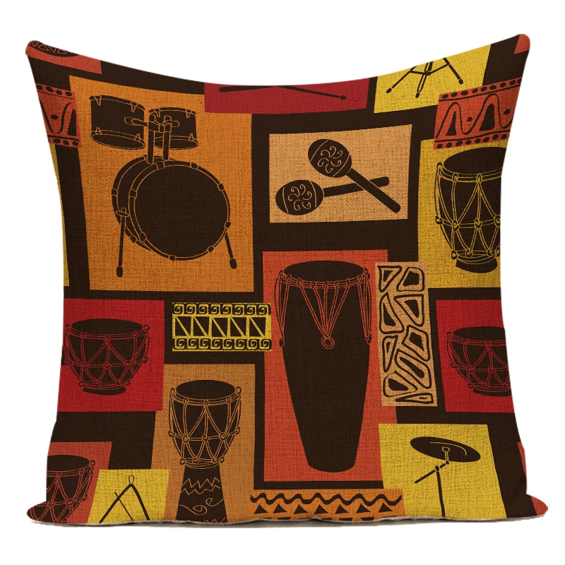 Retro African Woman Cushion Co - Musical Instrument Of Africa avis et prix