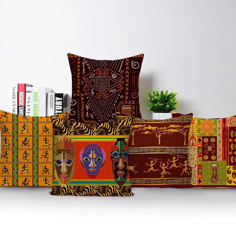 Retro African Woman Cushion Co - Musical Instrument Of Africa avis et prix