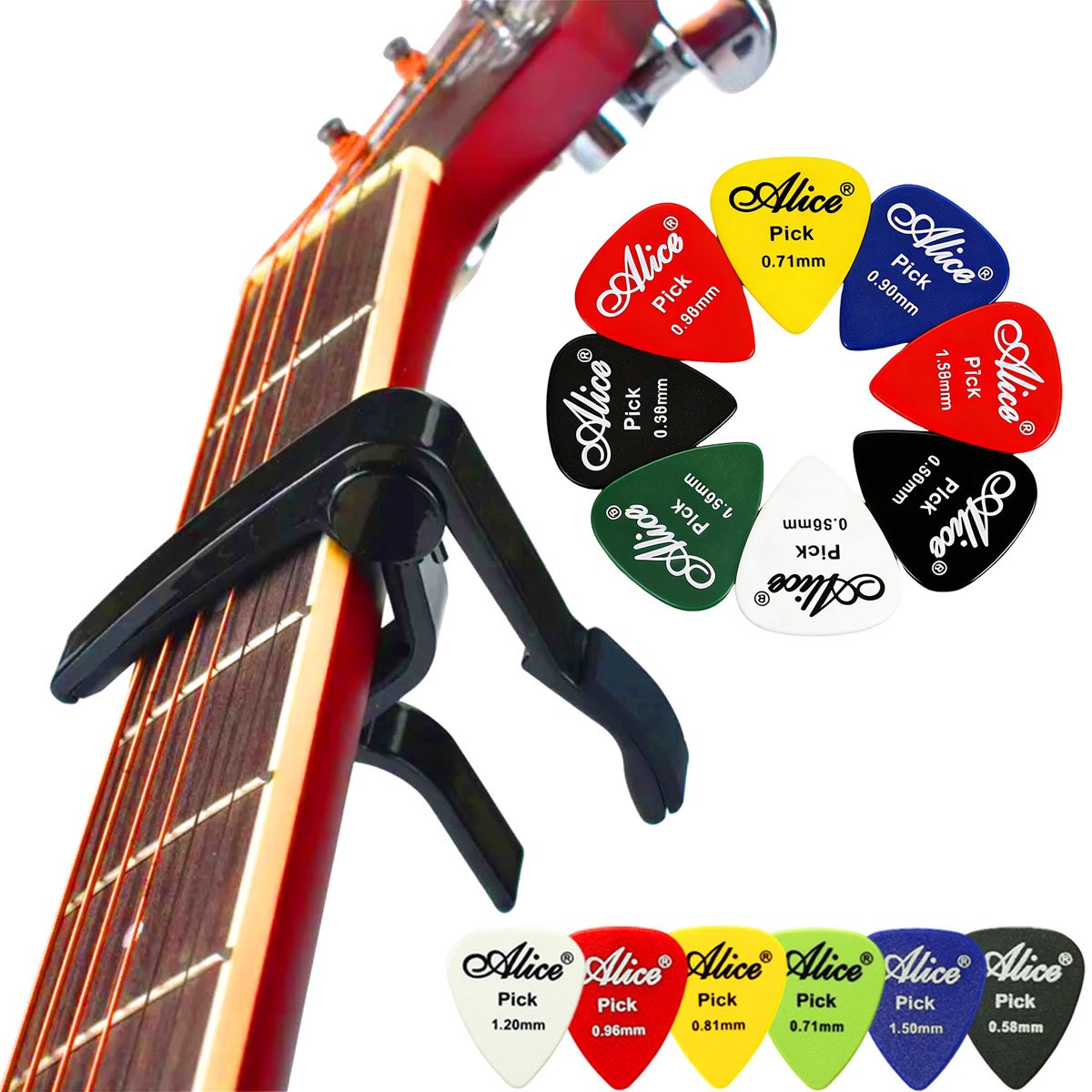 Black Alloy Quick Change Guita - Acoustic Guitar Dreadnought avis et prix