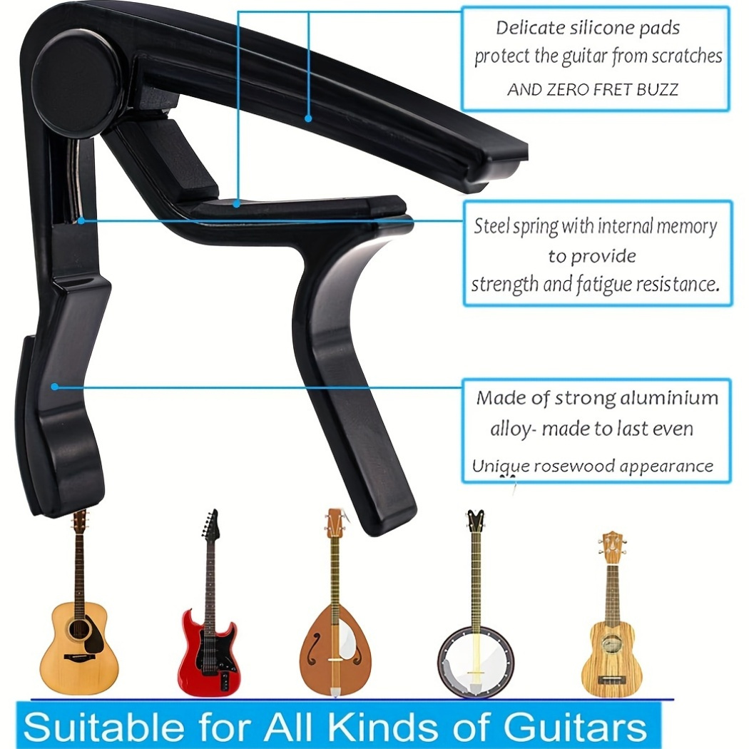 Black Alloy Quick Change Guita - Acoustic Guitar Dreadnought avis et prix