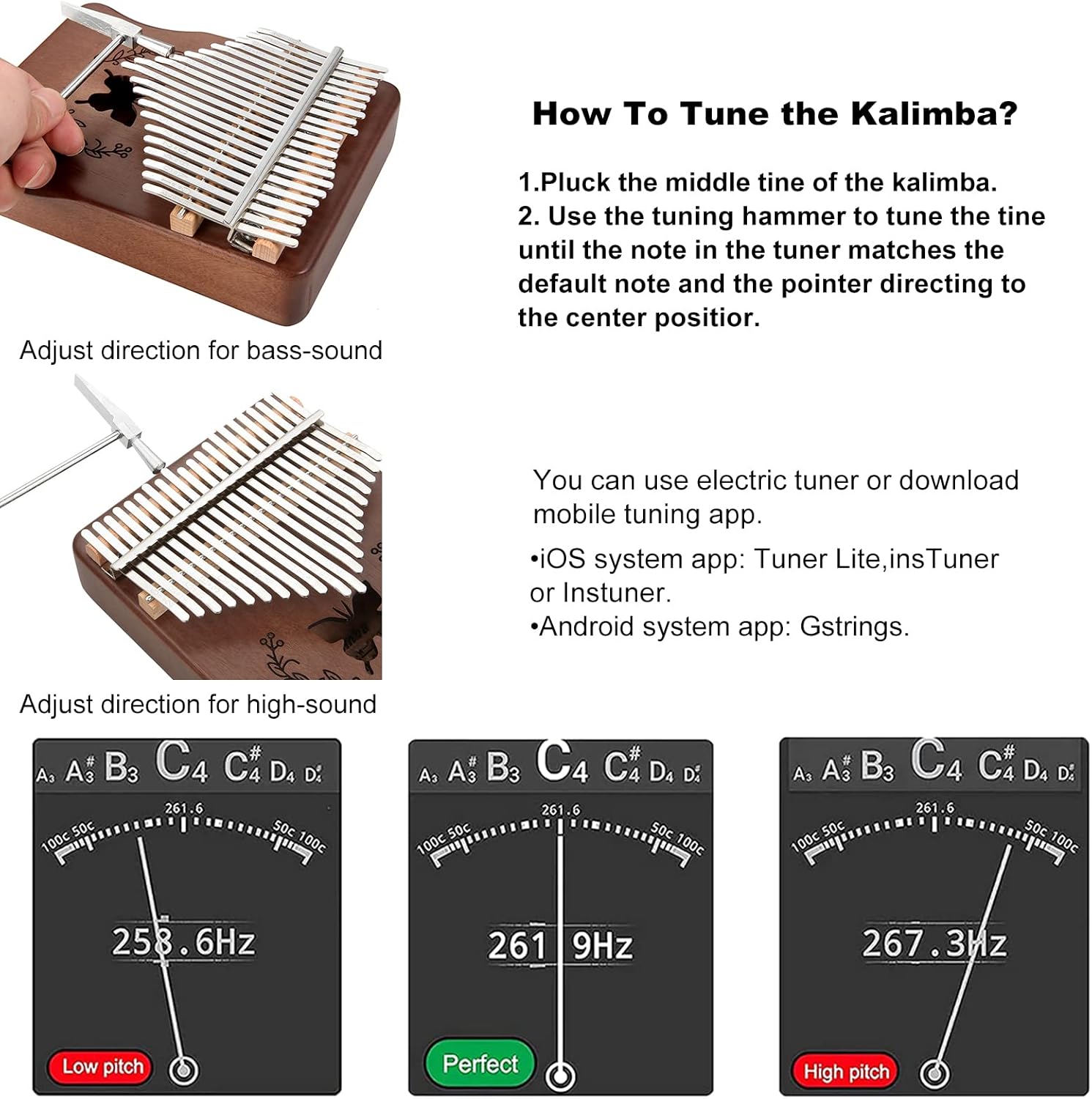 Kalimba 21 Keys Thumb Piano, N - Musical Instrument Piano avis et prix