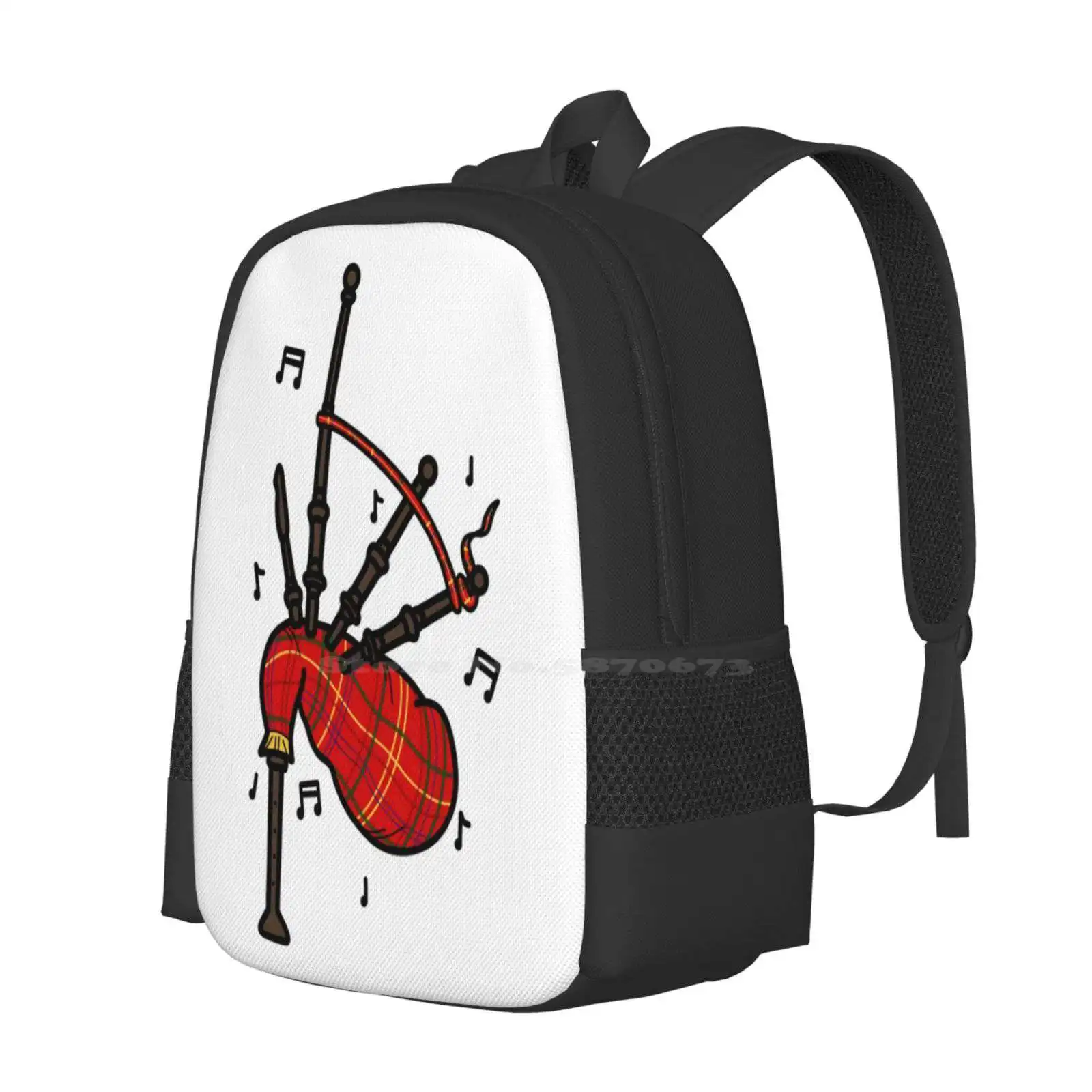 Bagpipes Pattern Design Bag St - Musical Instrument Of Scotland avis et prix