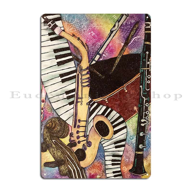 Musical Instruments Metal Plaq - Musical Instrument Sign avis et prix