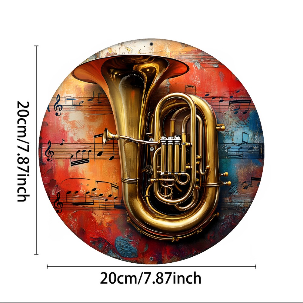 Tin Sign - Vintage Durable Met - Musical Instrument Sign avis et prix